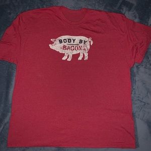 Body by bacon men’s T-shirt
